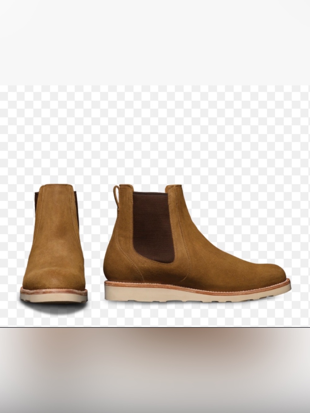 Tecovas Men’s The Luke Round Toe Roughout Suede Leather Boots Sawdust Size 8.5